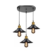 Mylights Retro Üçlü Sarkıt Avize Metal Sarkıt