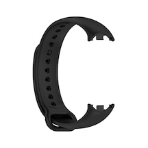 Forzacase Xiaomi Mi Band 8 İçin Silikon Kordon Kayış - Fc176 Siyah