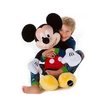 Mickey Mouse Peluş Oyuncak Büyük Boy 65 Cm Hediyelik Uyku Arkadaşı Kırmızı