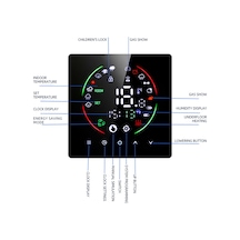 Vkemall Ev İçin Akıllı Wifi Termostatı 16a Su Isıtma Akıllı Duvar Termostatı Siyah-16a-1