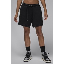 Nike Air Jordan Loose Fit Women's Knit Shorts Kadın Bol Kesim Örgü Şort Siyah Siyah