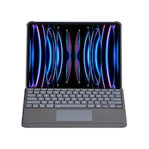 Newface T5509d Apple Uyumlu iPad Pro 12.9 2022 Kılıf Palermo Ledli Klavyeli