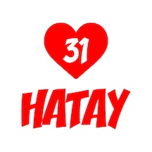 Kalpli 31 Hatay Araba Sticker 17x17 Cm Kırmızı