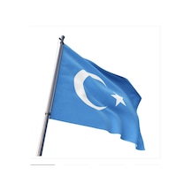 Doğu Türkistan Bayrağı Gök Bayrak 70X105CM