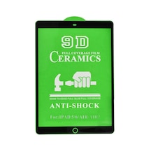 Ecruz İpad 9.7 2018 6.nesil Uyumlu Ecrz Tablet Seramik Ekran Koruyucu-siyah