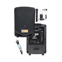 Hepa Merz Hs-300ex Taşınabilir Şarjlı Ses Sistemi Çift Mikrofonlu Bluetooth Usb 6.5 İnç 300w