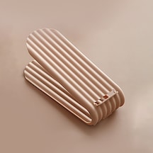 Kosona Çift Katlı Ayarı Yapılabilir Pp Malzeme Ev Odası Giyim Dolabı Organizatörü - Pembe 25.5x15x6cm Diğer