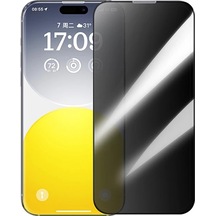 Baseus Schott iPhone Uyumlu 15 Pro Privacy Hayalet Full Koruma Tempered Cam Ekran Koruyucu- 5775