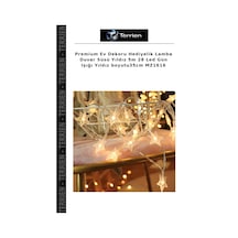 Premium Ev Dekoru Hediyelik Lamba Duvar Süsü Yıldız 5m 28 Led Gün Işığı Yıldız Boyutu35cm Mz1616