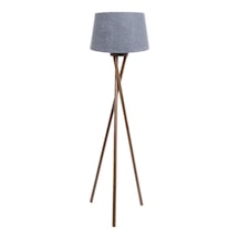Cross Leg Tripod 3 Ayaklı Ahşap Lambader Abajur Köşe Lambası Avize Naturel Masif Diğer