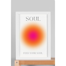 Feed Your Soul Çerçeveli Tablo Aura Enerji Renkleri