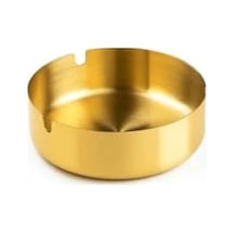 Altın Renkli Metal Küllük, Modern Tasarım Ve Portatif Kullanım