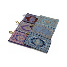 Bez Cüzdan 6 Adet Kilim Desenli Bez Cüzdan Hediyelik 10x15cm Desenli Bez Cüzdan Hediyelik Cüzdan