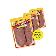 Dilimli Dana Macar Salam 250 Gr. Üçlü Paket Toplam 750 Gr.