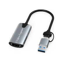 Hu04a Type-c/usb A To 4k 60hz 1080p Hdmı Video Capture Yakalama Hub Adaptör