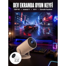 Hdmı Ve Full Hd Teknolojili 160 Ansı Lümen Kablosuz Projeksiyon Yeni Nesil - Lisinya
