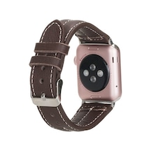 Bouletta Apple Watch Uyumlu Deri Kordon 42-44-45Mm Nm3-As3 Kahve