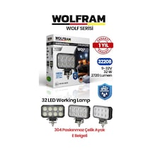 Wolfram 32208 Çalışma Lamba Wolfram Dikdörtgen Max