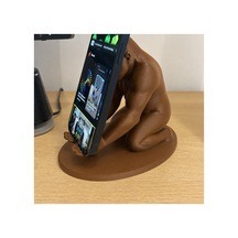 Alvera Goril Telefon Tutucu 3d Baskı Kaslı Goril Masaüstü Telefon Standı-kahverengi
