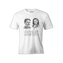 Ac Tesla Vs. Dc Edison Beyaz Erkek Tshirt