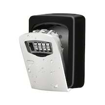 Chenkestoreone Gri Kombinasyonlu Çelik Anahtar Kasası, Hıza Dayanıklı Ev Ofis Güvenlik Kutusu Gri