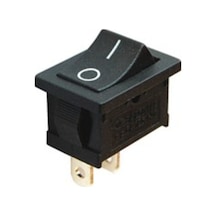 Mini Işıksız Anahtar On-Off 2P (Siyah)