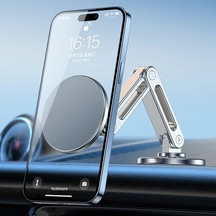 Ally Lf-256 Alüminyum Araç İçi Torpido Üstü Manyetik Telefon Tutucu- 5775 Gri
