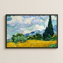 Van Gogh Selvi Ağaçlı Buğday Tarlası Uv Pvc Tablo