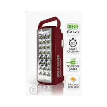 Gold Silver Gs-2400 Şarjlı Led Işıldak: 24 Smd Led + Powerbank Özellikli