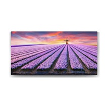 Yel Değirmeni Ve Lavanta Tarlası Tablosu - 120x60cm