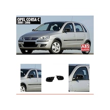 Opel Corsa C Uyumlu Batman Yarasa Ayna Kapağı Piano Black 2000-2006