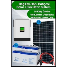 Bağ Evi Hobi Bahçesi Buzdolabı Lüks Solar Paket 14kwp