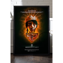 Hereditary Siyah Ahşap Çerçeveli Poster, Dekoratif Film Duvar Tablosu