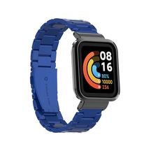 Xiaomi Redmi Watch Mi Watch Lite Uyumlu Krd-60 Metal Ogaa Kordon-mavi