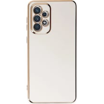 Samsung Galaxy Uyumlu - A73 5g Kılıf Volet Silikon - Beyaz Çok Renkli