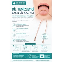 Bakır Dil Temizleme Aparatı Dil Temizleyici Ağız Bakım Aparatı Dil Kazıyıcı Metal Dil Temizleme Ekipmanı