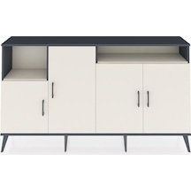Arges Konsol 5 Raflı 4 Kapaklı 176x30x99 Antrasit-aytaşı Aytası - Antrasıt