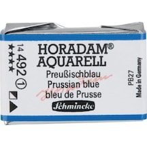 Schmincke : Horadam Aquarell Artist Sulu Boya : Tam Tablet : Seri 1 492 Prussian Blue