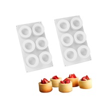 Silikon Profesyonel Halka Pasta Sabun Çikolata Kek Kalıbı 6'lı Goldcakes