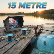 15 Metre Sualtı Balık Tutma Kamerası Siyah