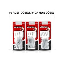 Medalyan Dl-33 Dübelli Vida - 3.5x50 Mm 10 Adet- 12'li Paket