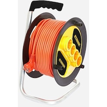 Seyyar Makaralı Uzatma Kablosu 3  x  1.5 MM 50 M