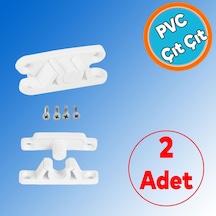 Pencere Kapı Sineklik Kapama Çıt Çıt Pimapen Pvc Plastik Pratik Tutucu Aparat 2 Adet