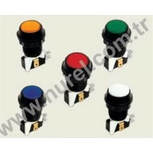 Havalı Kapı Butonu Işıklı 23 Mm Sarı N11.9416