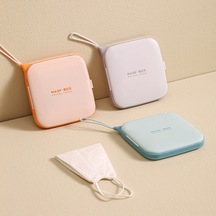 Fosenze 3'lü Pp Plastik Maske Saklama Kutusu - Taşınabilir, Hafif, Farklı Renkler, Tüm Maske Tipleri İçin Gök Mavisi