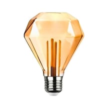Ledx Gd-95 Kırılmaz Gövde Diamond Elmas Kesim 4,5 Watt Amber Rustik Ampul