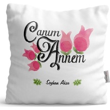 Kişiye Özel Canım Annem Saten Yastık - 16