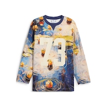 Puma Dylan Exhıbıt Hockey-ınspıred Erkek Basketbol Sweatshırt 630293 01 Mavi