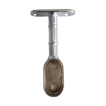 Oval Ayaklı Kapalı Askı Borusu Flanşı Mobilya Oval Boru Flanşı 8 Adet İç Ölçüleri En:15mm Boy:25mm