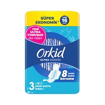 Orkid Hijyenik Ped 4lü Extra Uzun 16 - Ultra Yumuşak Ve Anında Kuru 3'li Ekonomik Paket - 3 Ade Tarı